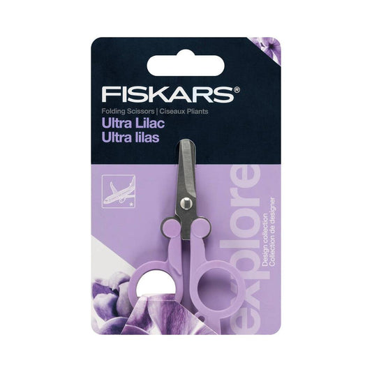Fiskars Folding Scissors - Lilac