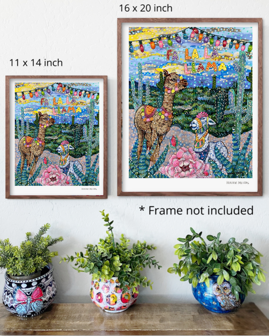 Fa La La Llama House Fine Art Print