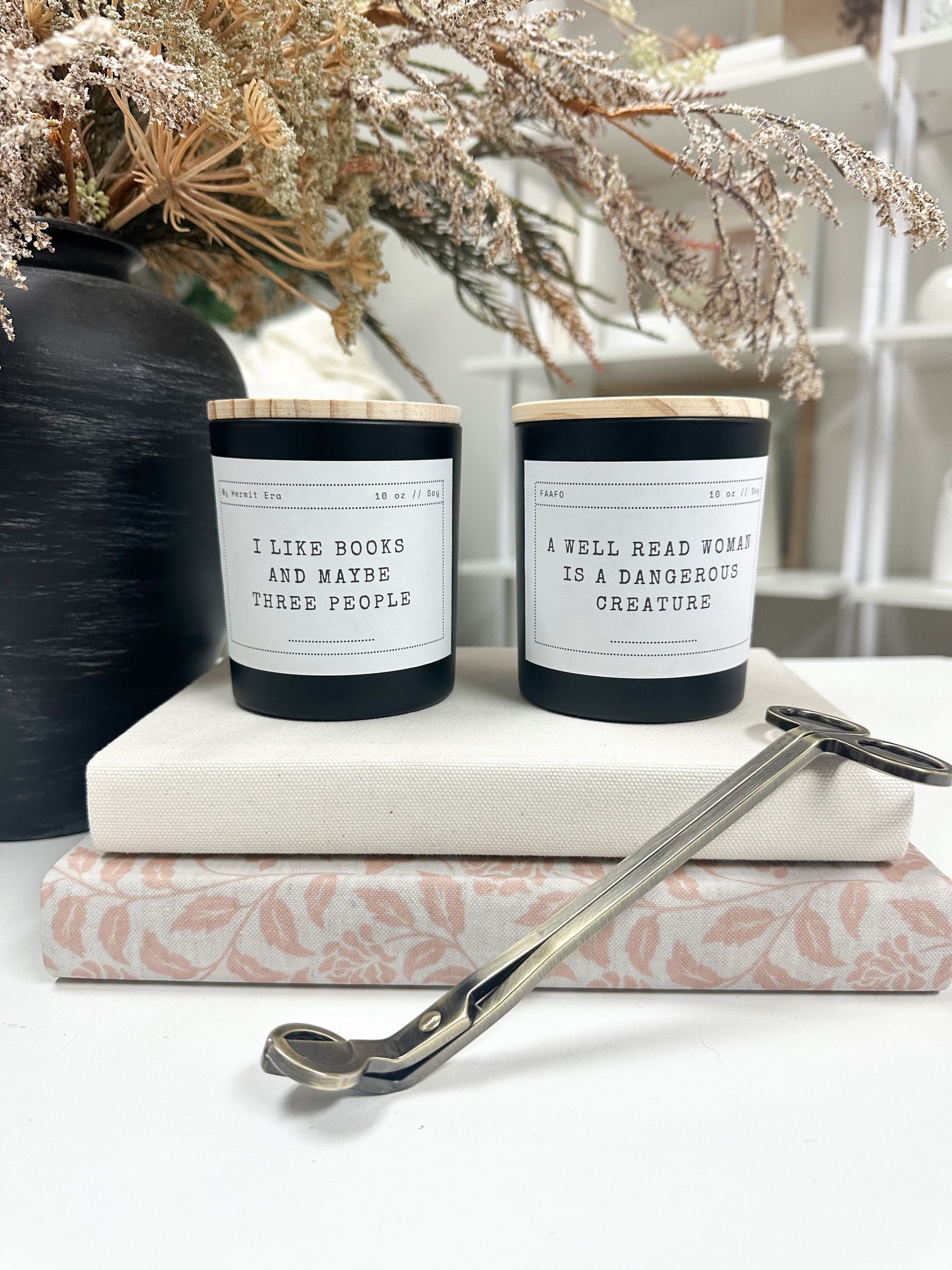 Funny Book Lover Candle A House of Books