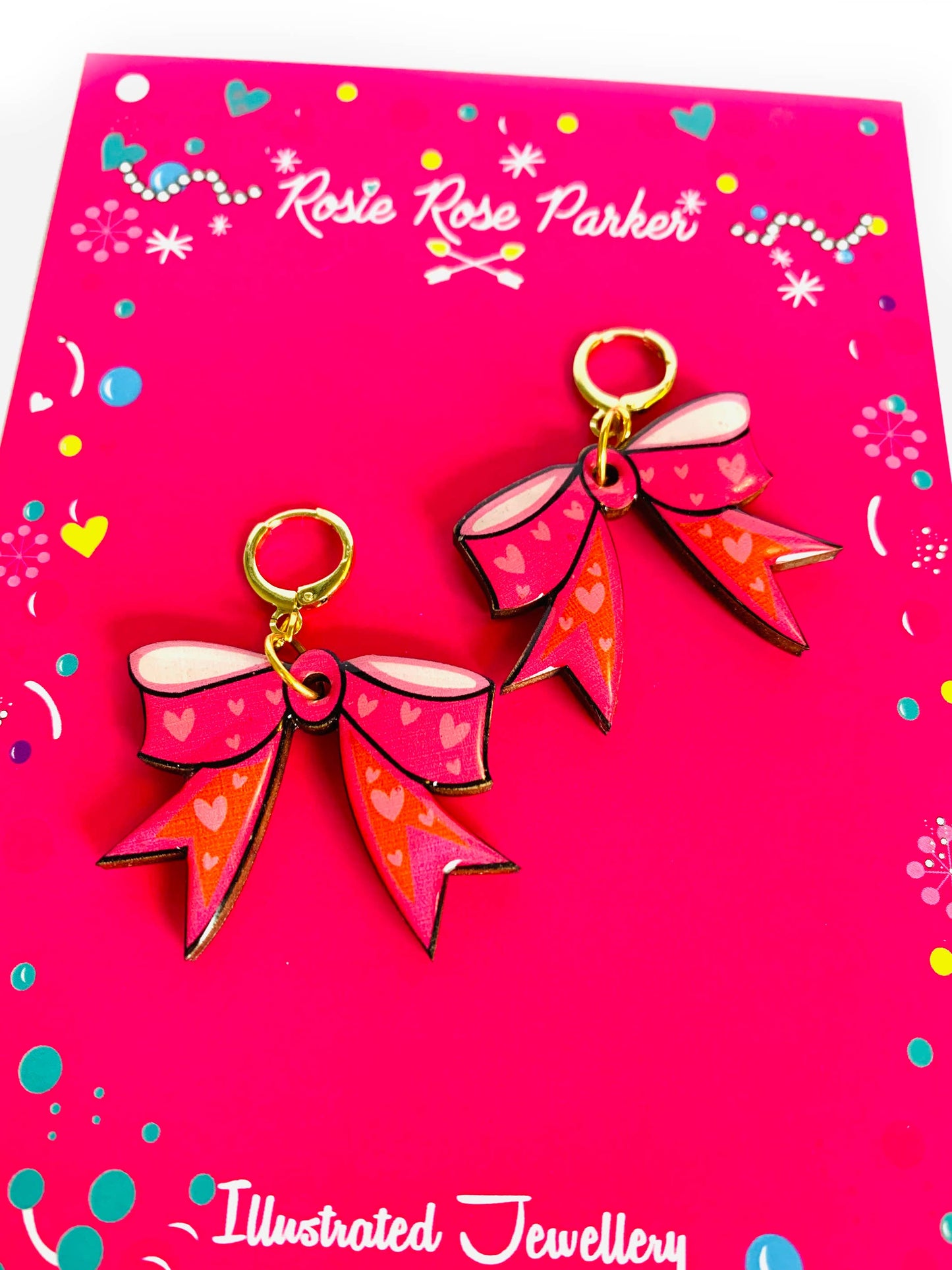 Big bow earrings statement earrings summer earrings big