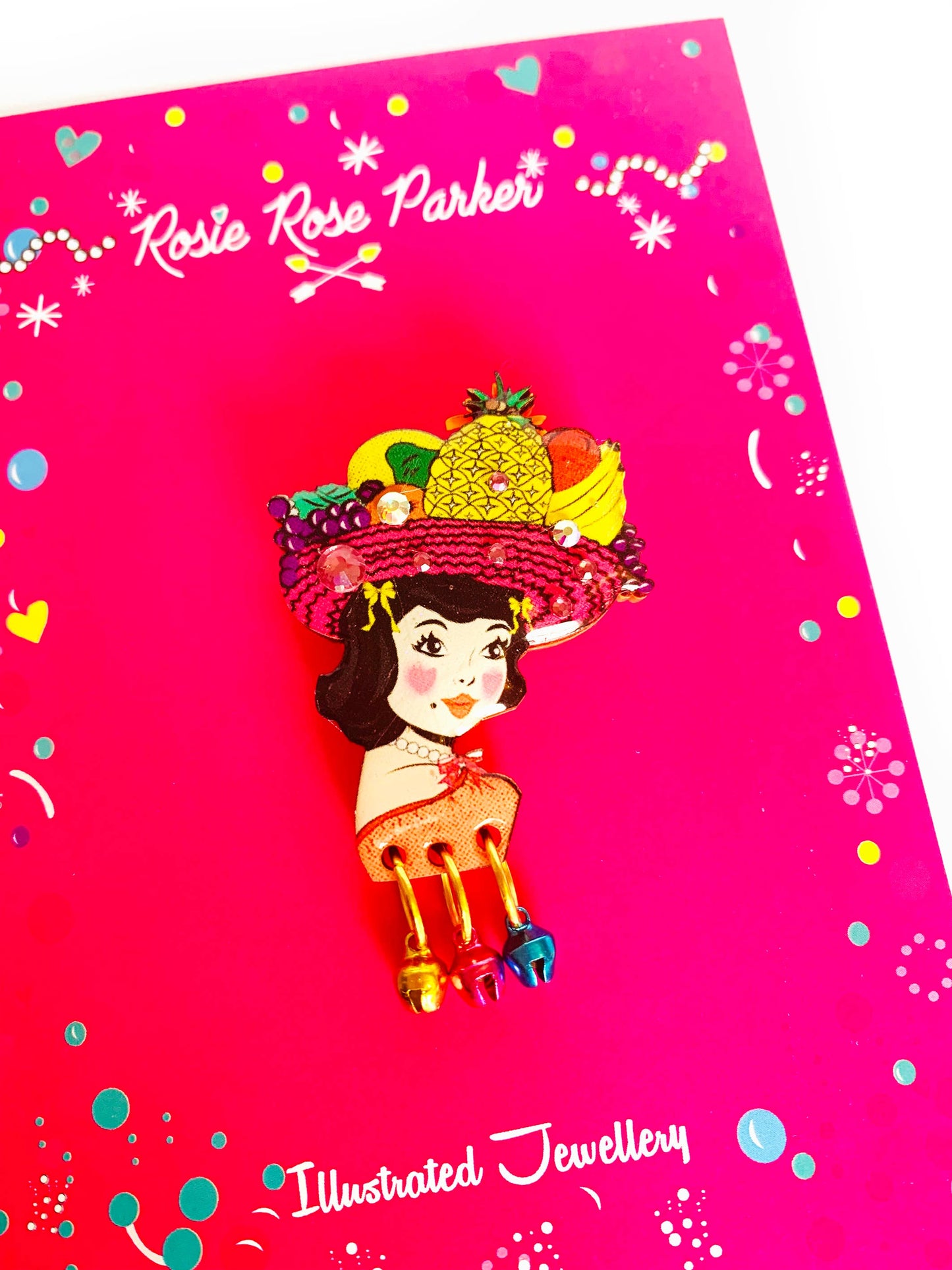 Miss Tutty Fruity Brooch by Rosie Rose Parker