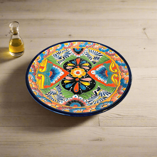 11.5" Talavera Dinner Plate | Vibrant Mexican Dinnerware