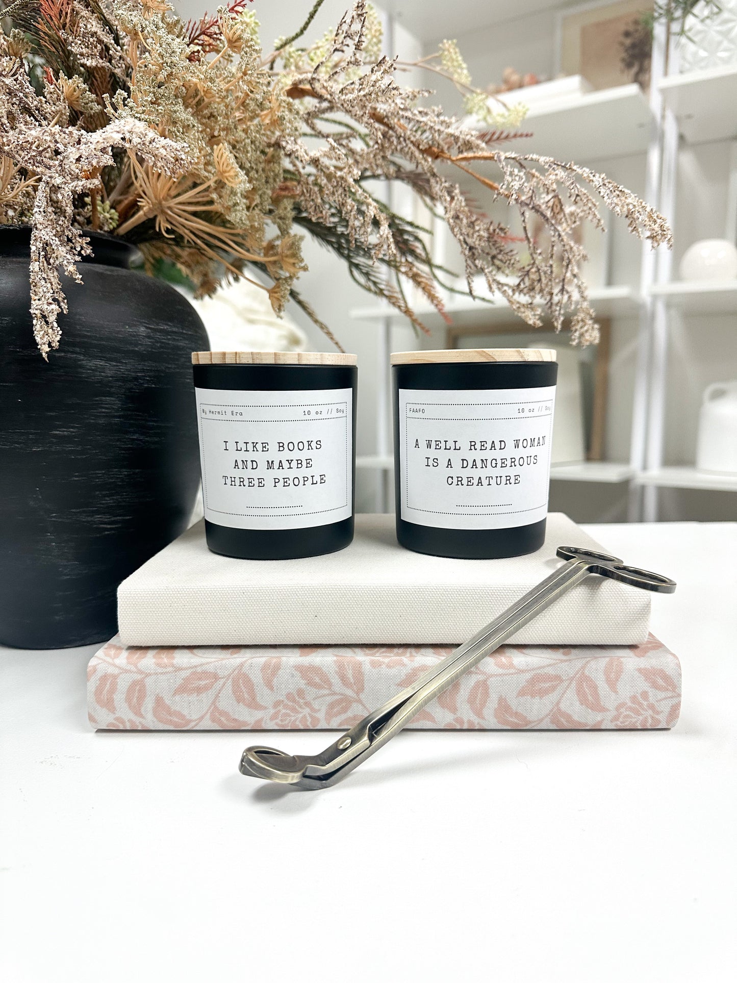 Funny Book Lover Candle A House of Books