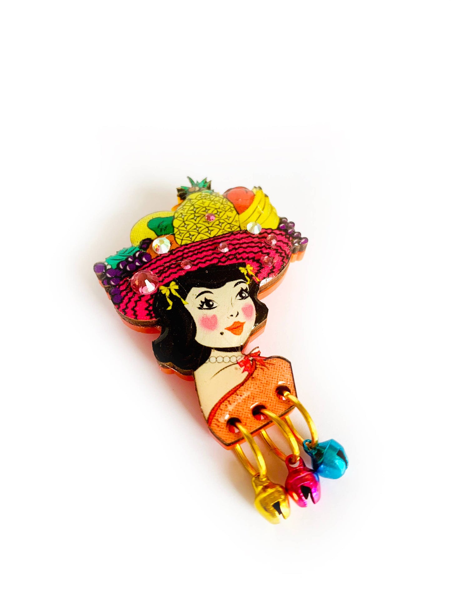 Miss Tutty Fruity Brooch by Rosie Rose Parker