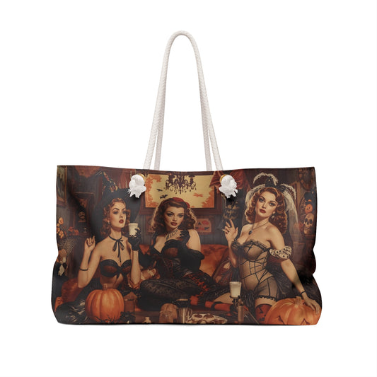 Spooky Beauties Vintage Pin-Up Weekender Bag