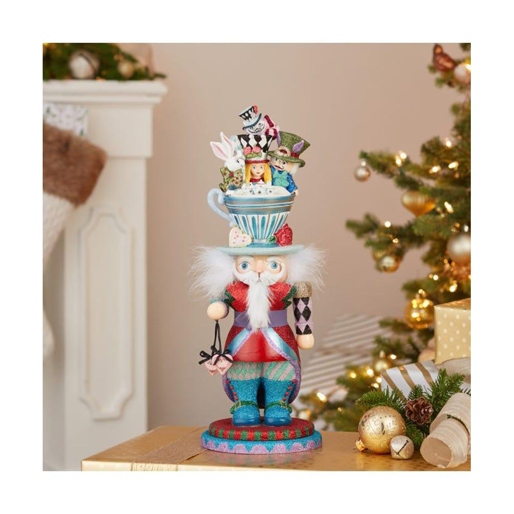 18" Hollywood Nutcrackers™ Alice Teacup Hat Nutcracker by Kurt Adler