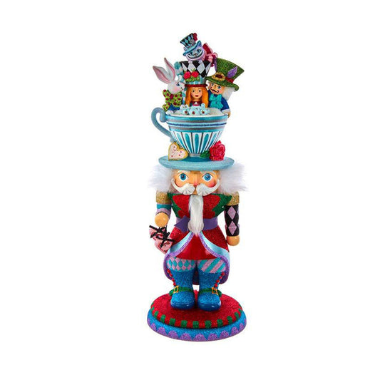 18" Hollywood Nutcrackers™ Alice Teacup Hat Nutcracker by Kurt Adler