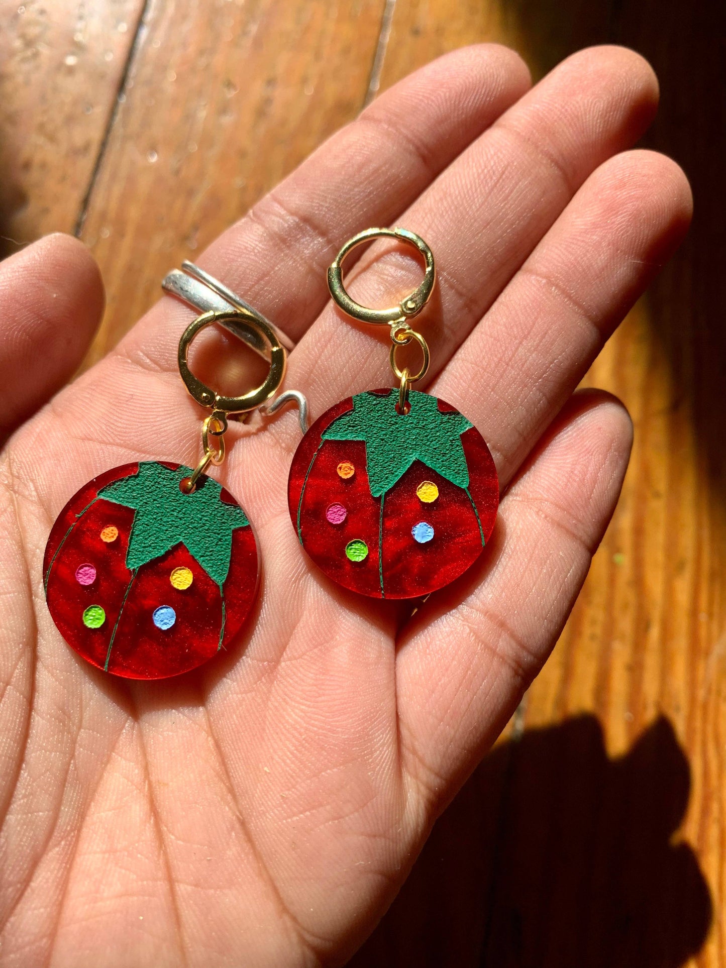 Tomato Pin Cushion Acrylic Earrings Quirks!