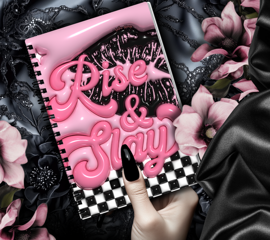 Retro Rise & Slay Lips Reusable Sticker Book, Boujie Vibe Sticker Album, Perfect Gift to Personalize for Sticker Collectors Gothic Garage