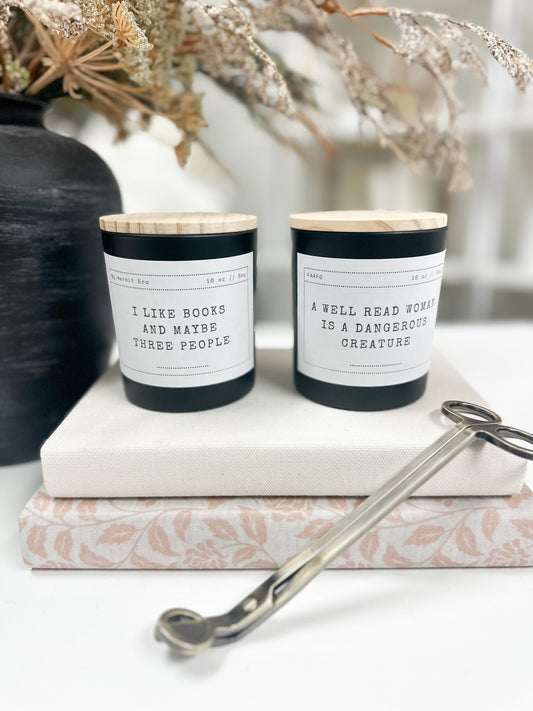 Funny Book Lover Candle A House of Books