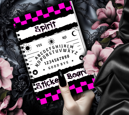 Retro Spirit Board Reusable Sticker Book, Gothic Vibe Sticker Album, Perfect Gift to Personalize for Goth Lovers & Sticker Collectors Gothic Garage