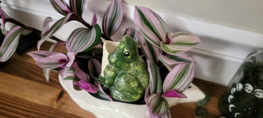 Open-Mouth Frog Plant Watering Spike Mountain Mudworks