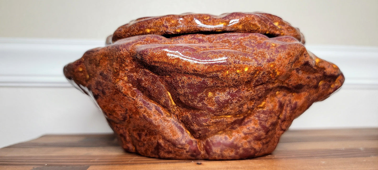 Large Natural Stone Self Watering / African Violet Pot Mountain Mudworks