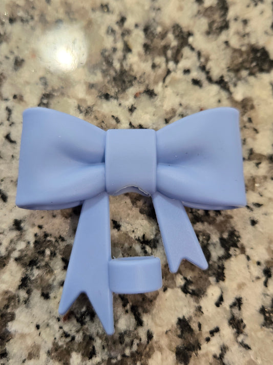 10MM CarolinaBlue Silicone Strawtopper