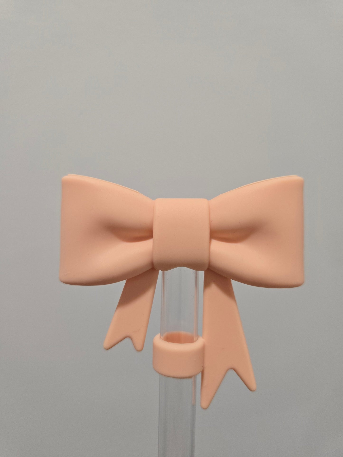 Periwinkle Logo Bow Strawtopper