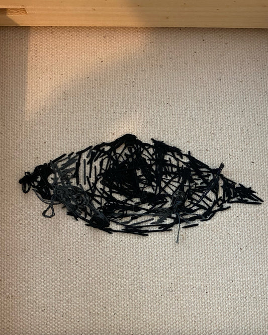 Armageddon Eyes ( original painting / beaded artwork ) Heather Freitas