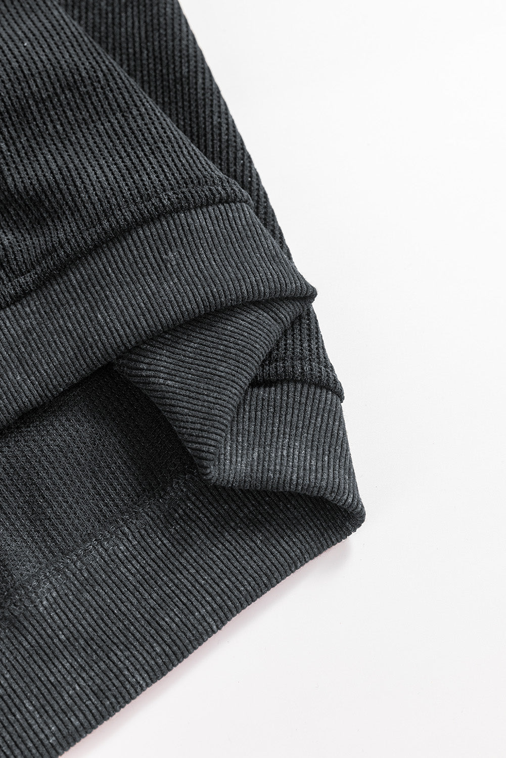 Black Halloween Ghost Corded Crew Neck Loose Sweatshirt Shewin