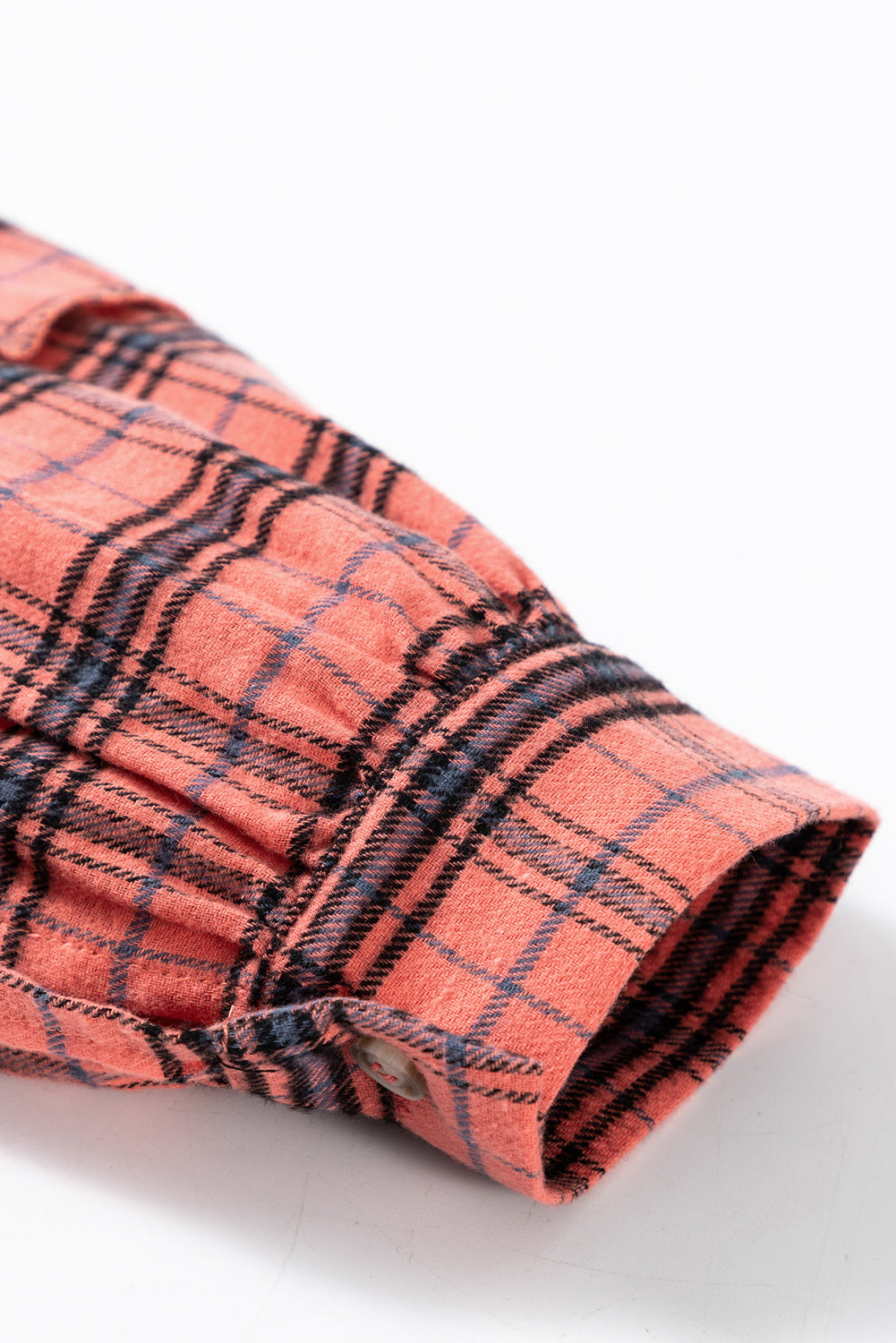 Green Plaid Long Sleeve Collar Shirt Shewin