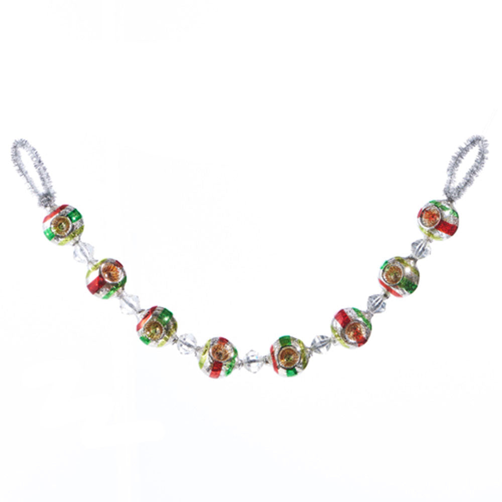 26" Vintage Indent Glass Ornament Garland Quirks!