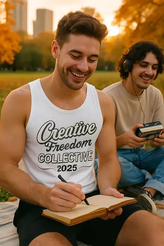Vintage Vibes: Creative Freedom Collective 2025 - Men's Tank Top Creative Freedom Collective