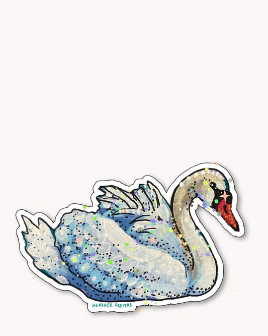 Swan Sticker
