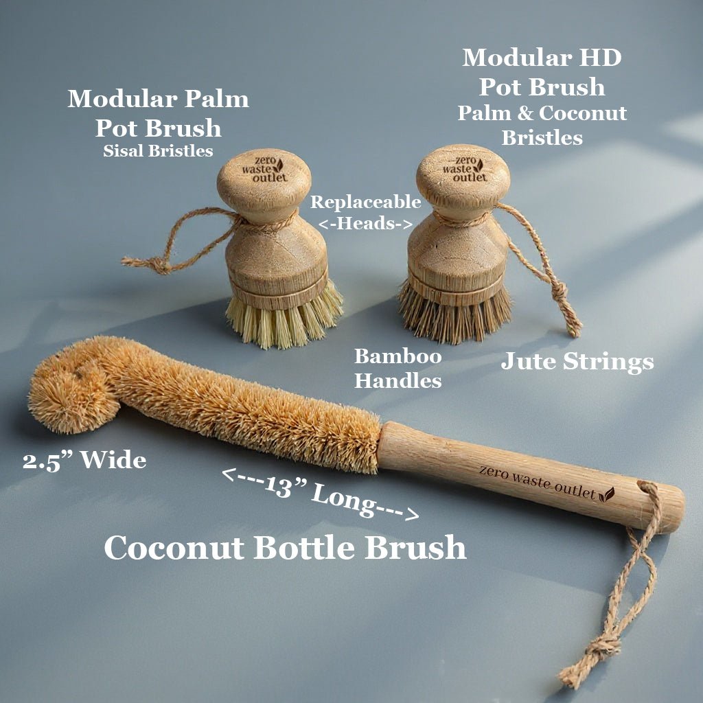 3-Piece Sink Brush Set