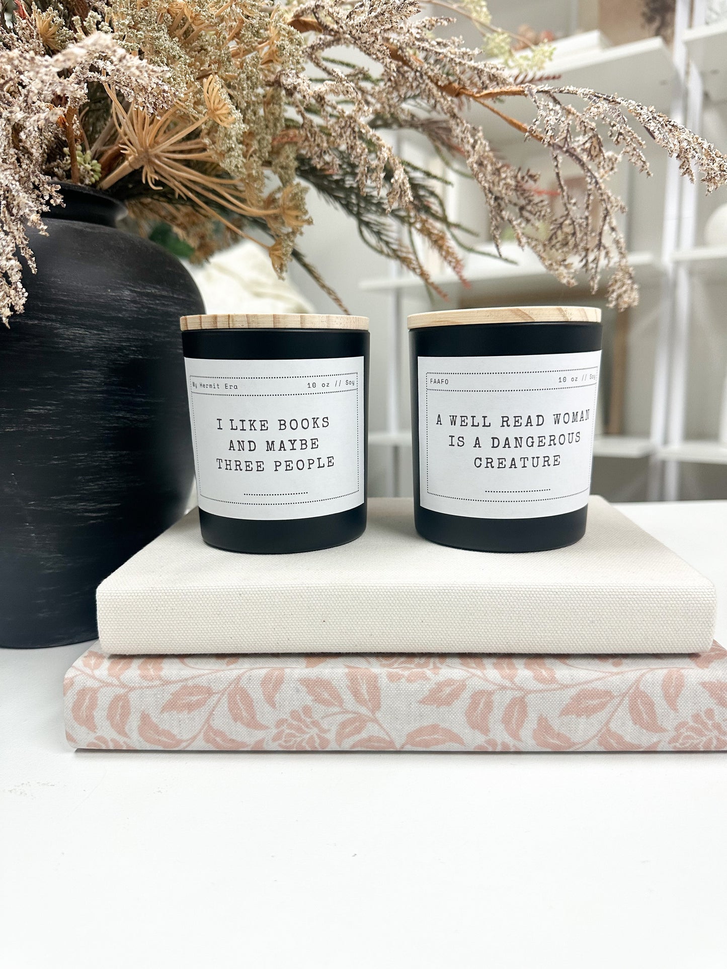 Funny Book Lover Candle A House of Books