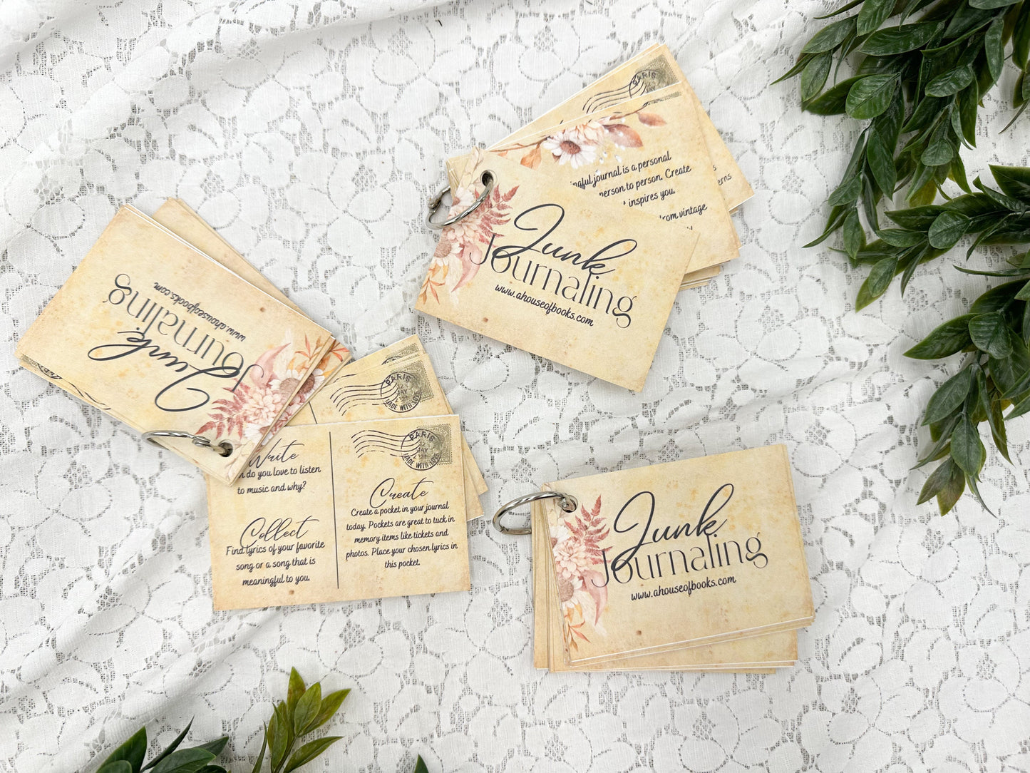 Junk Journal Prompt Deck A House of Books