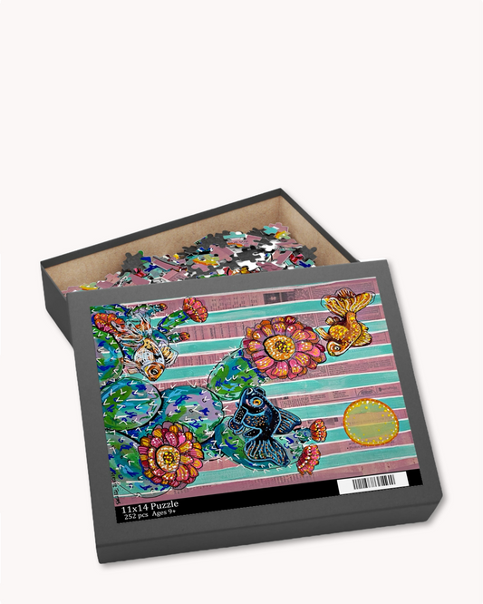 Cactus Goldfish Puzzle ( 120 - 500 Piece )