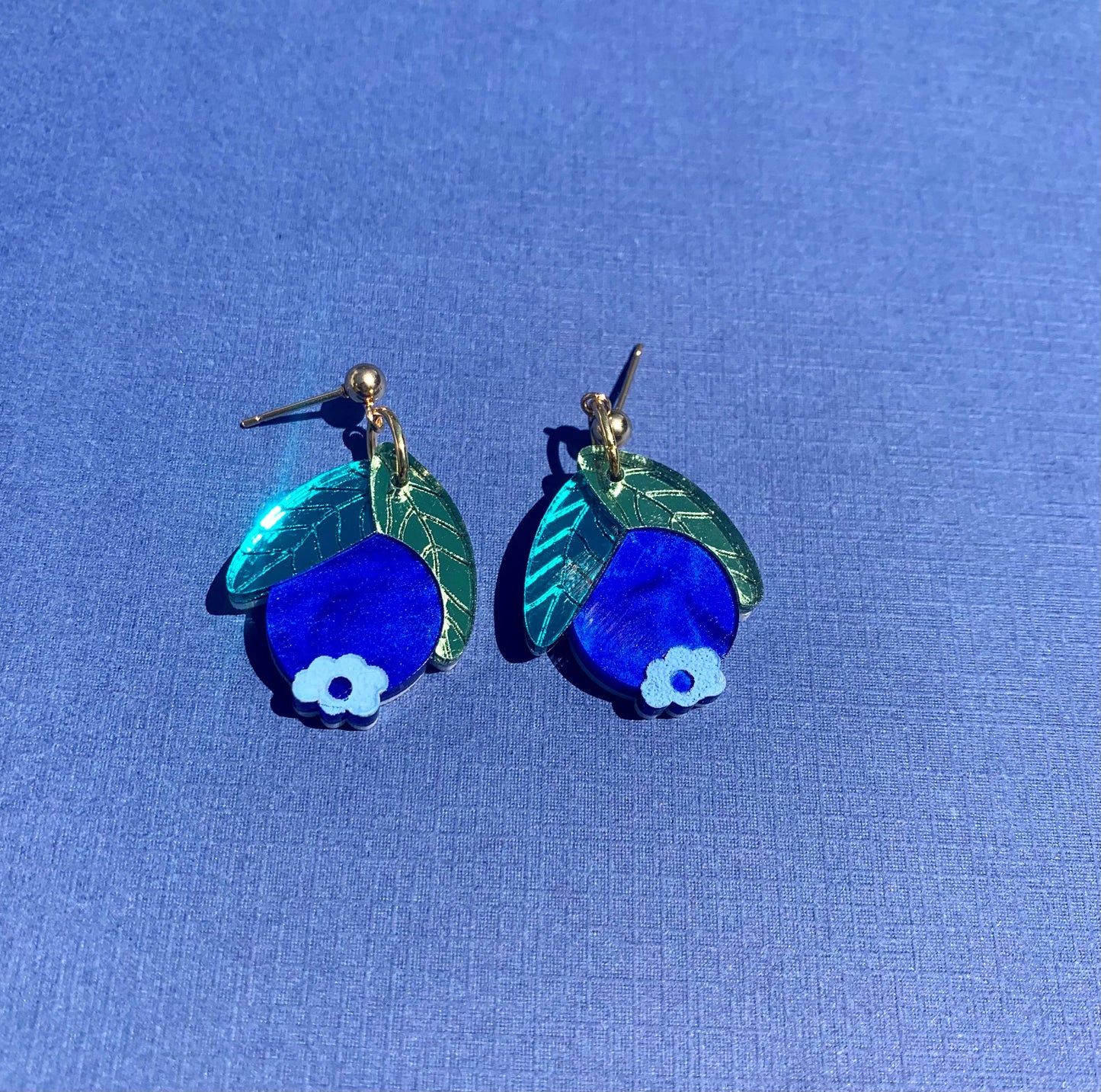 Baby Blueberries Acrylic Earrings Quirks!