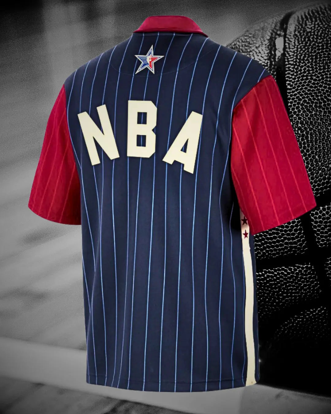 2024 NBA ASG Showtime Jacket by Jordan – Pinstripe Velvet of East vs. West Soul Creative Freedom Collective