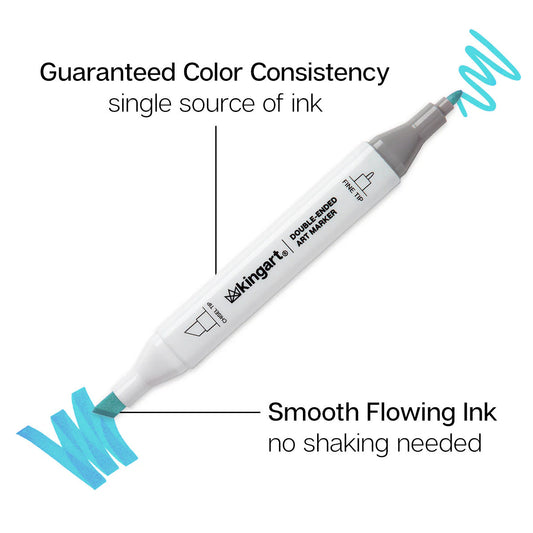 Double-Ended Alcohol Markers - 12 Landscape Colors