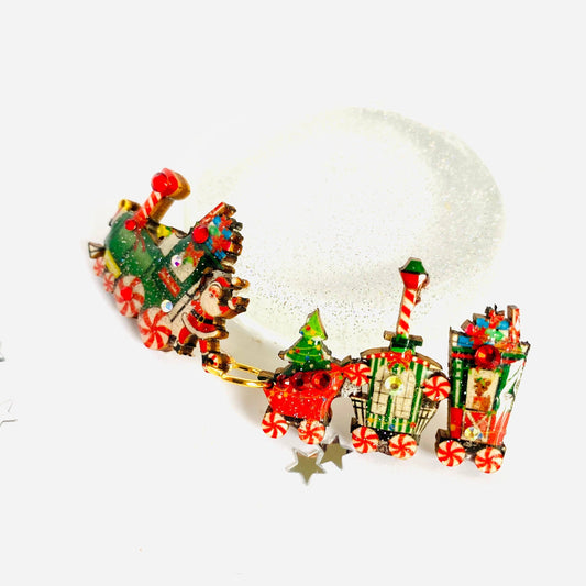 Christmas Train Brooch by Rosie Rose Parker Quirks!