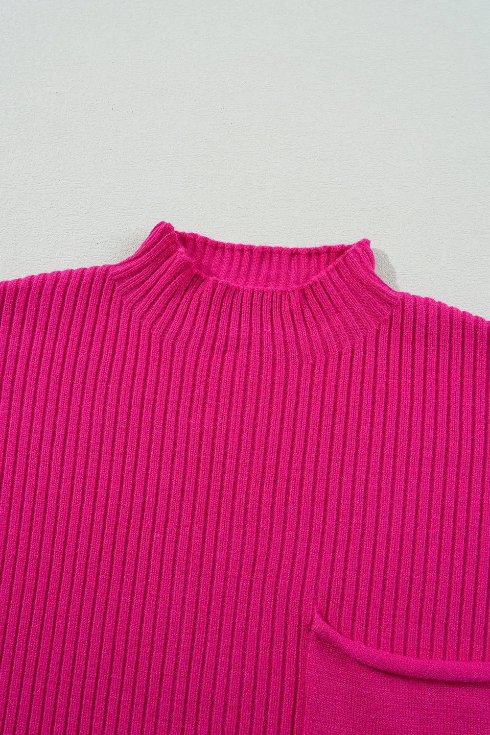 Gold Flame Patch Pocket Ribbed Knit Short Sleeve Sweater Shewin