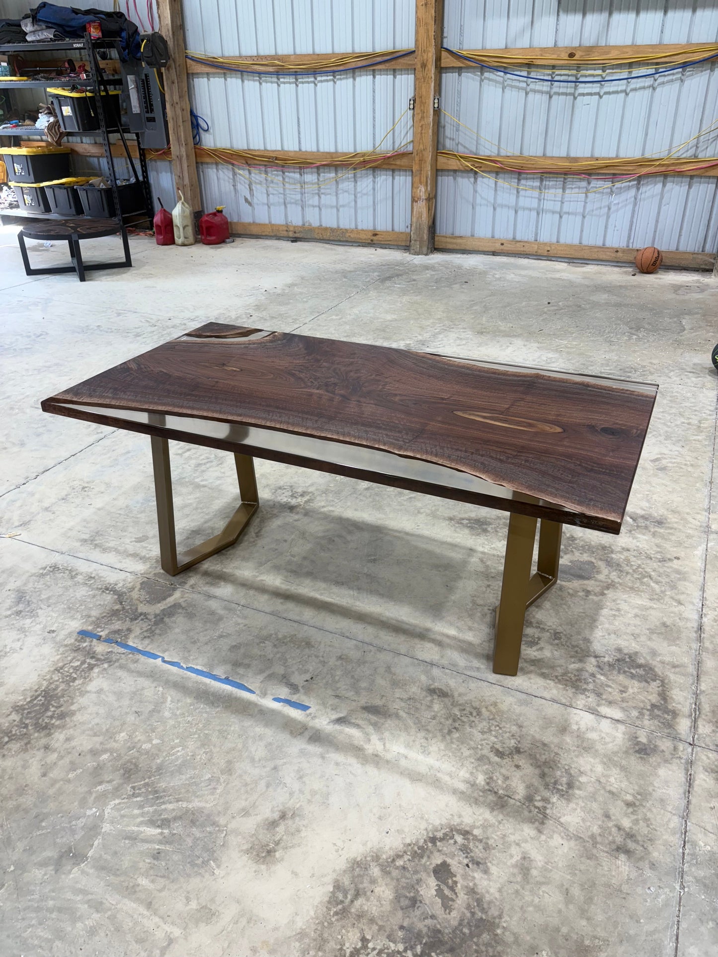 72x38 Walnut Slab Clear Cast