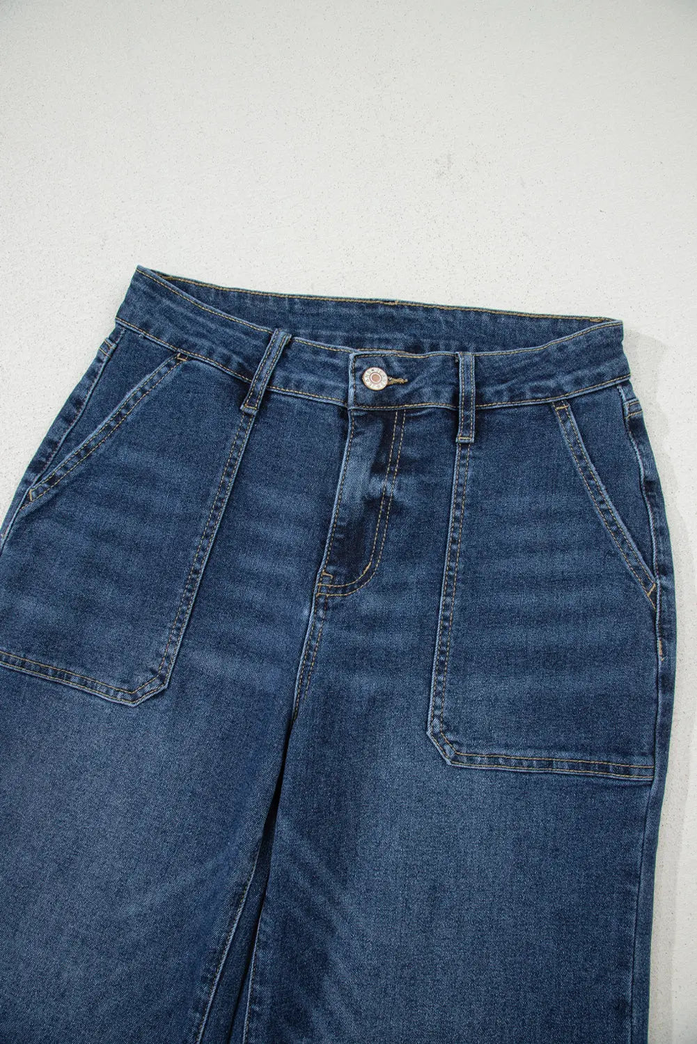 Breen Cropped High Rise Wide Leg Jeans Shewin