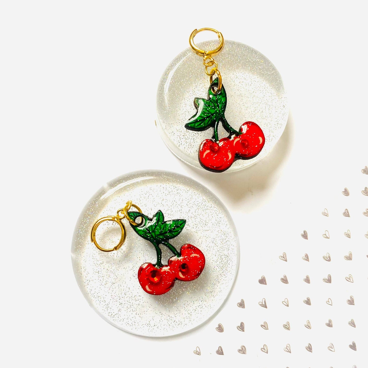 Retro Cherry Earrings by Rosie Rose Parker