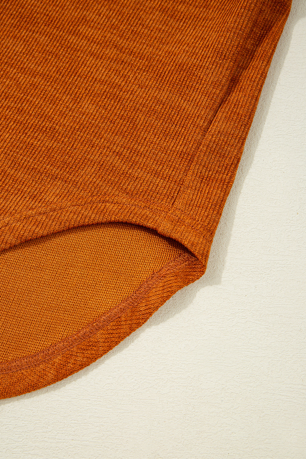 Straw Yellow Contrast Plaid Hooded Patchwork Pocket Henley Top Shewin