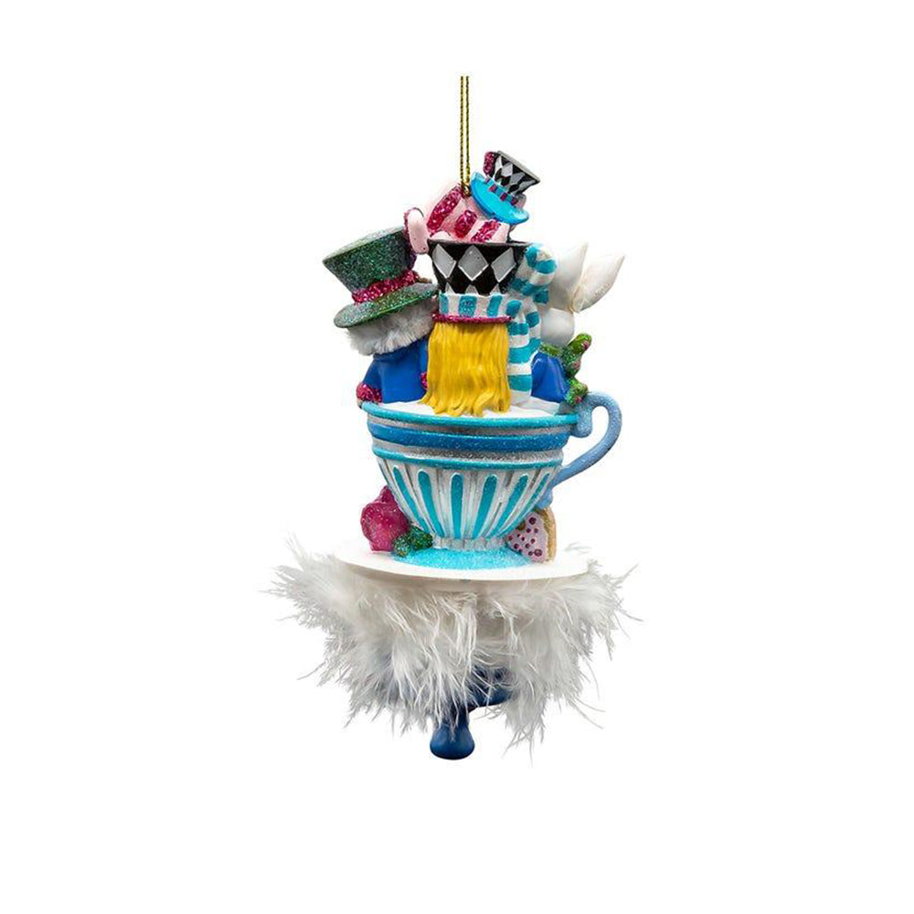 6.25" Holly Hats™ Alice & Friends Tea Party Hat Ornament by Kurt Adler