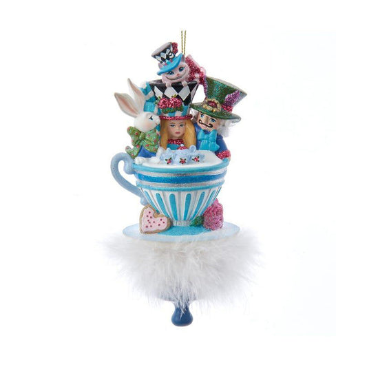 6.25" Holly Hats™ Alice & Friends Tea Party Hat Ornament by Kurt Adler Quirks!