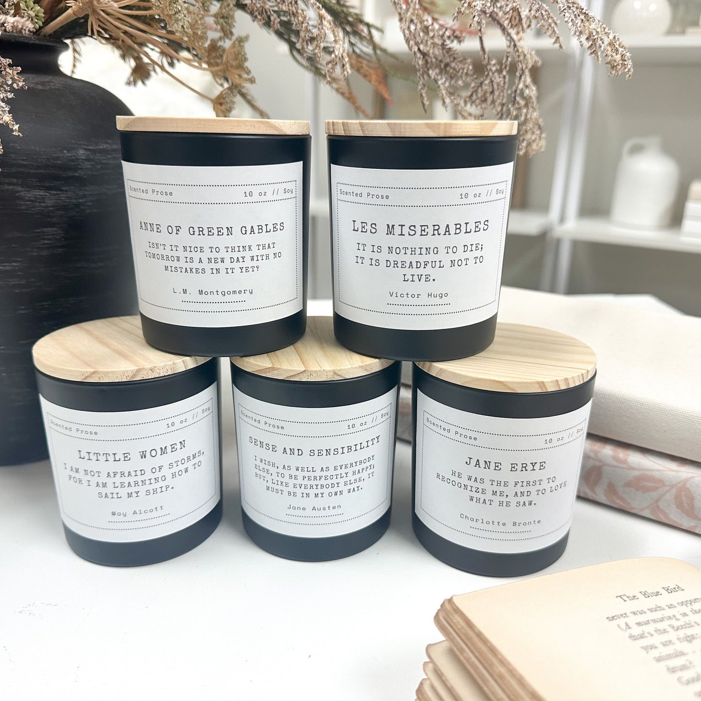 Book Lover Candle A House of Books