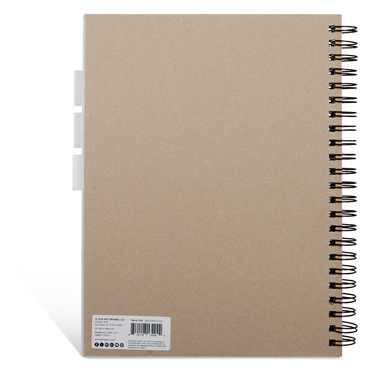 Sketch, Mixed Media & Watercolor Paper Combo - Side Spiral - 9” x 12” - 60 Sheets