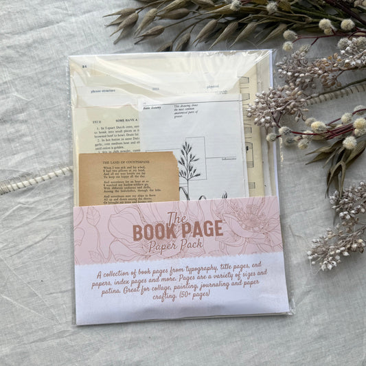 Assorted Vintage Book Pages A House of Books