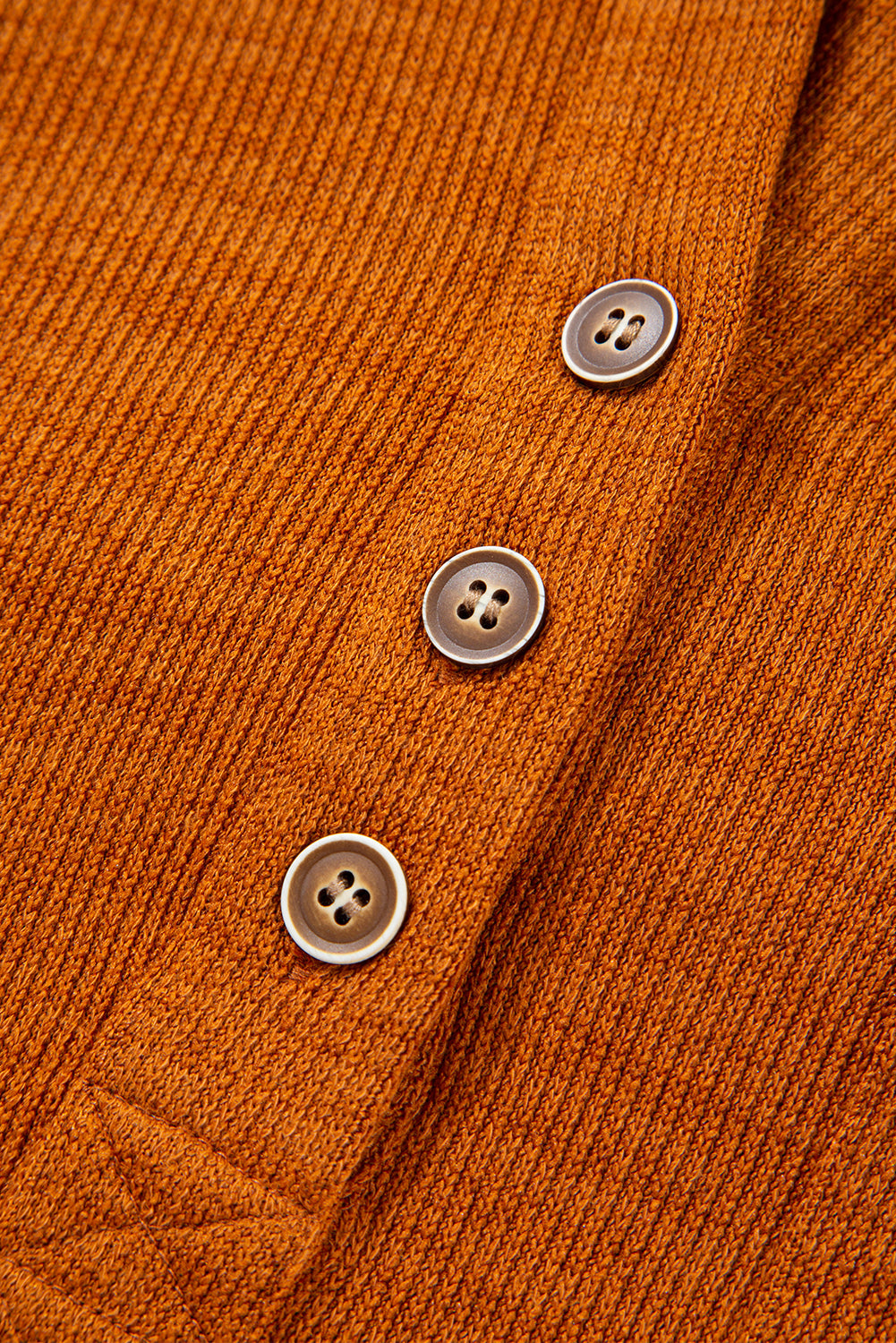 Straw Yellow Contrast Plaid Hooded Patchwork Pocket Henley Top Shewin