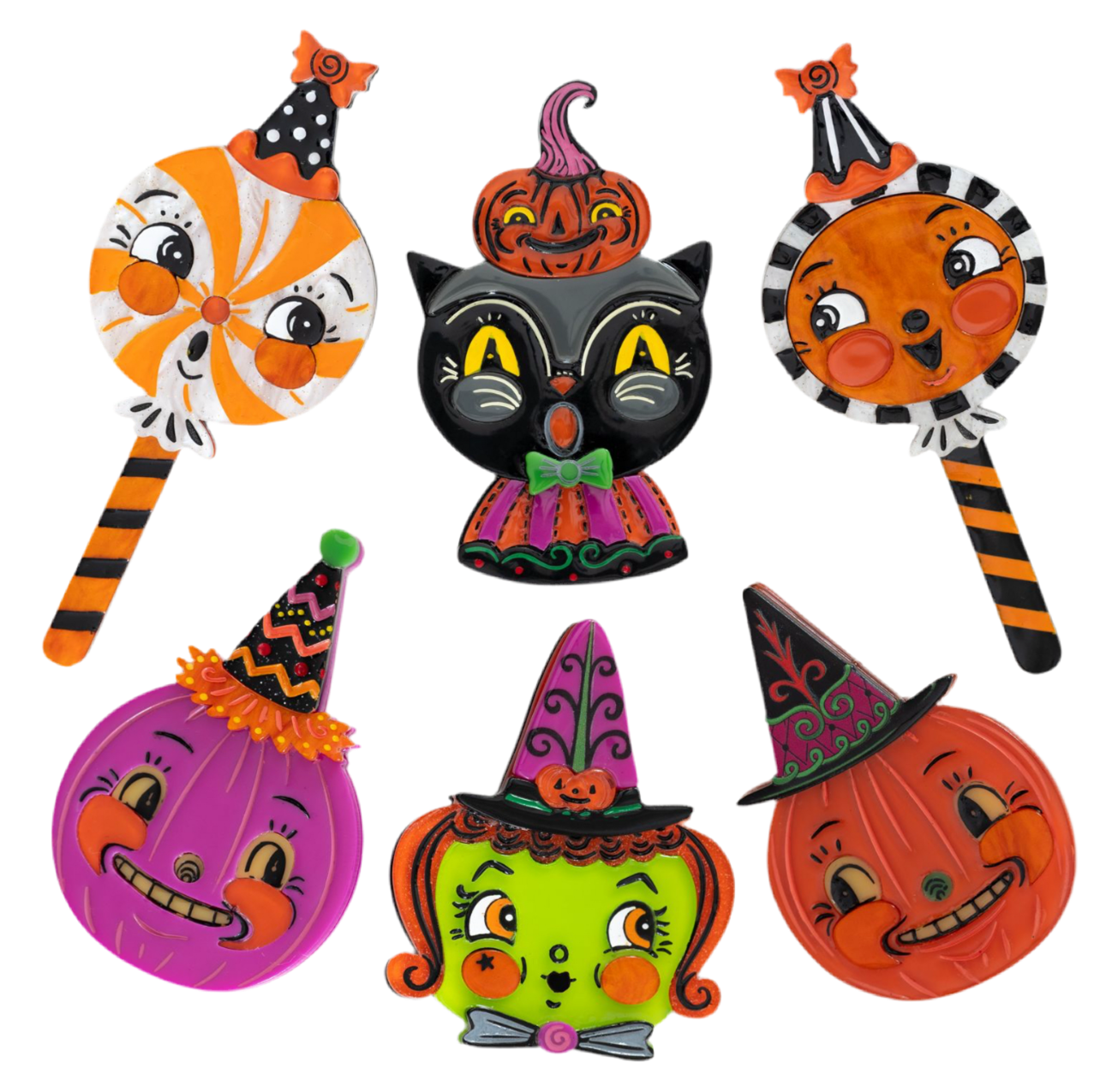 Hocus Pocus Pumpkin Brooch by Johanna Parker x Lipstick & Chrome Quirks!