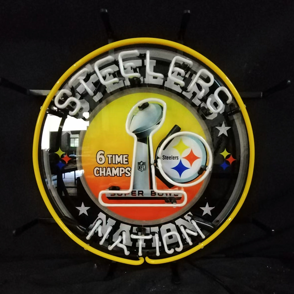 Pittsburgh Steelers Nation 6 Times Champion Neon Signs Neon Signs Land