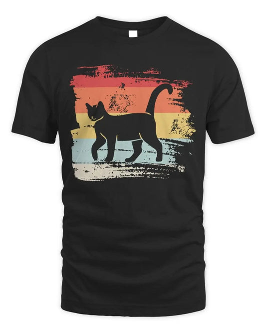 Retro T- Shirt Cat Retro Men's Standard T-Shirt Creative Freedom Collective