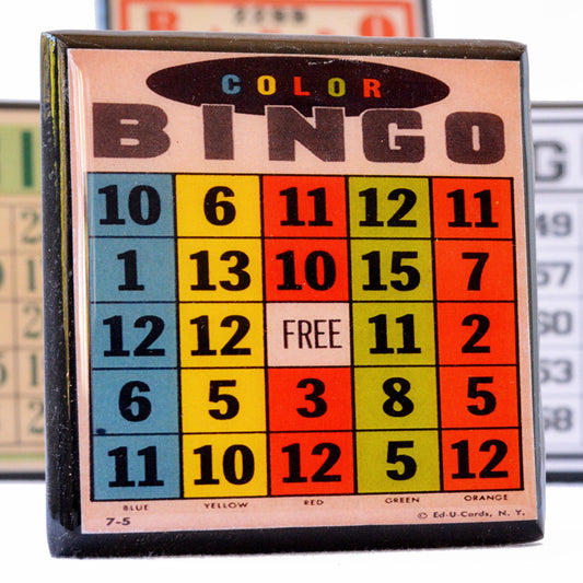 Bingo! Vintage Bingo Card Coaster Set Quirks!
