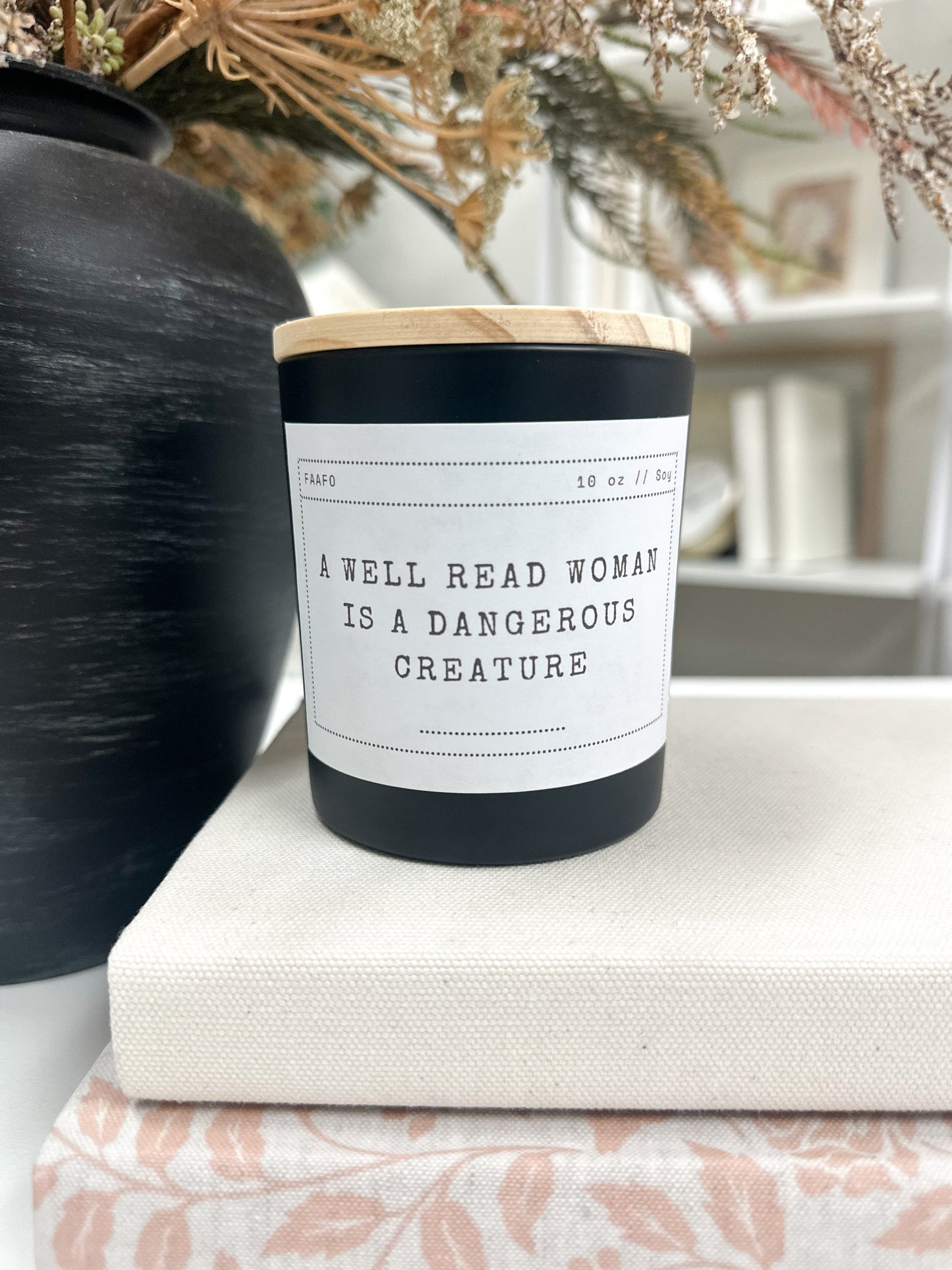 Funny Book Lover Candle A House of Books