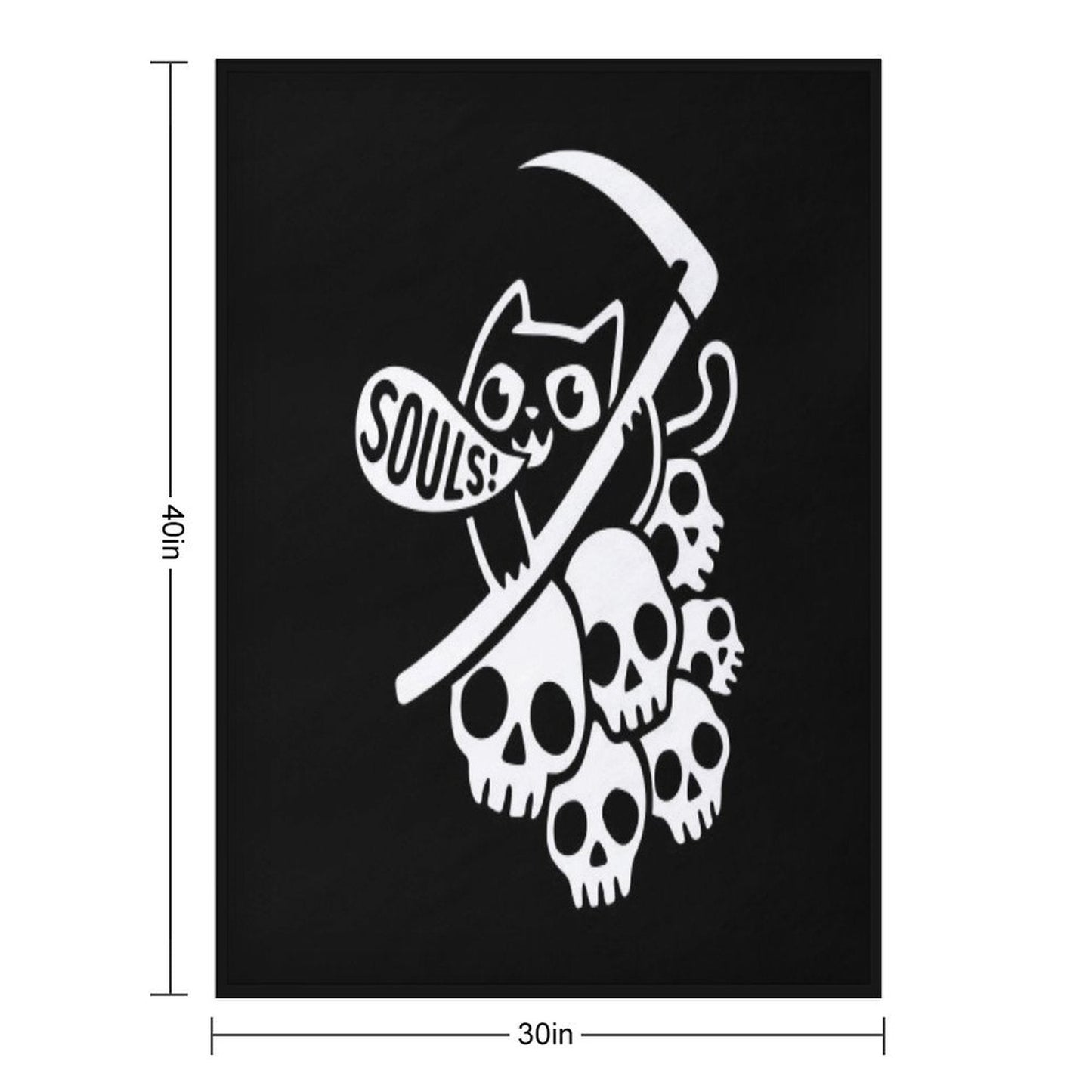 Cat Got Your Soul II Throw Blanket